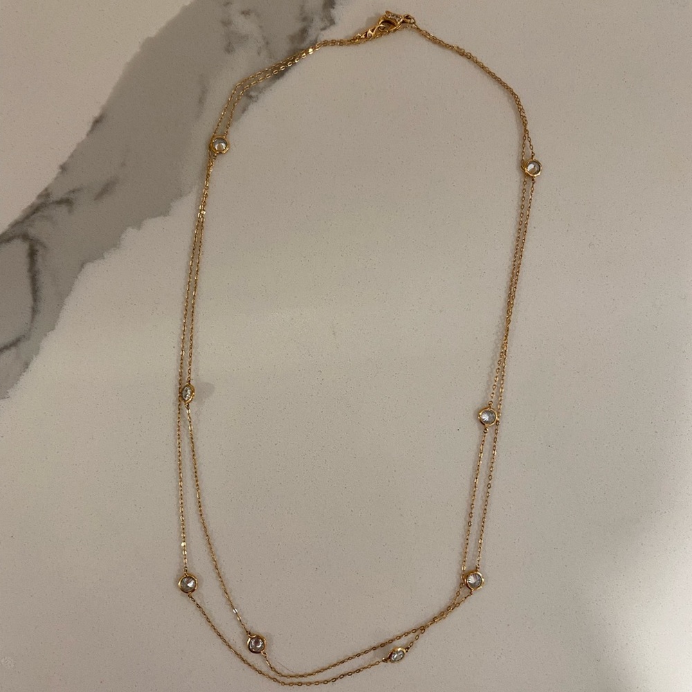 Nadri Rose Gold Necklace